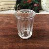 Pot de confiture ancien en verre moulé hauteur 13 cm contenance de 350 ml par Hello Broc brocante en ligne