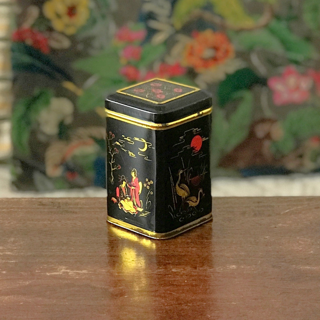 Petite boîte en métal Twinings thé de Ceylan années 80 par Hello Broc brocante en ligne