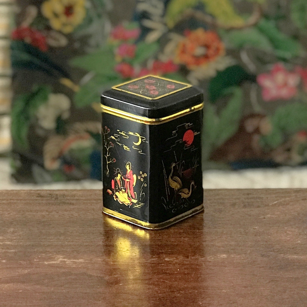 Petite boîte en métal Twinings thé de Ceylan années 80 par Hello Broc brocante en ligne