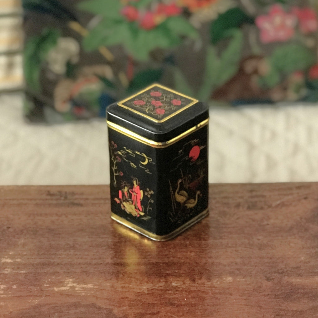 Petite boîte en métal Twinings thé de Ceylan années 80 par Hello Broc brocante en ligne