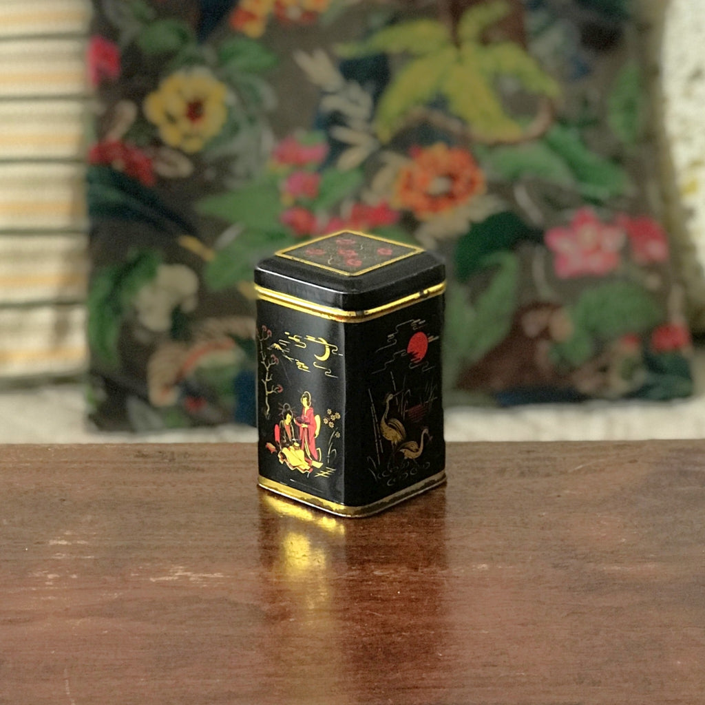 Petite boîte en métal Twinings thé de Ceylan années 80 par Hello Broc brocante en ligne