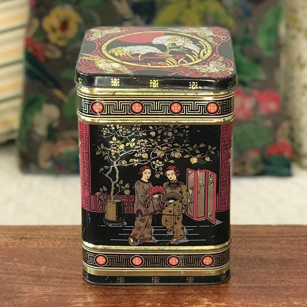 Très grande boîte en métal Twinings thé de Ceylan années 80 par Hello Broc brocante en ligne