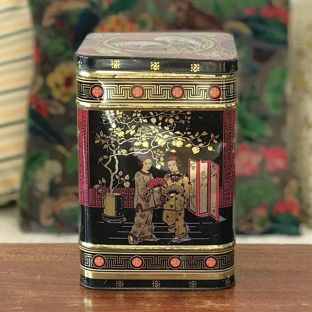 Très grande boîte en métal Twinings thé de Ceylan années 80 par Hello Broc brocante en ligne