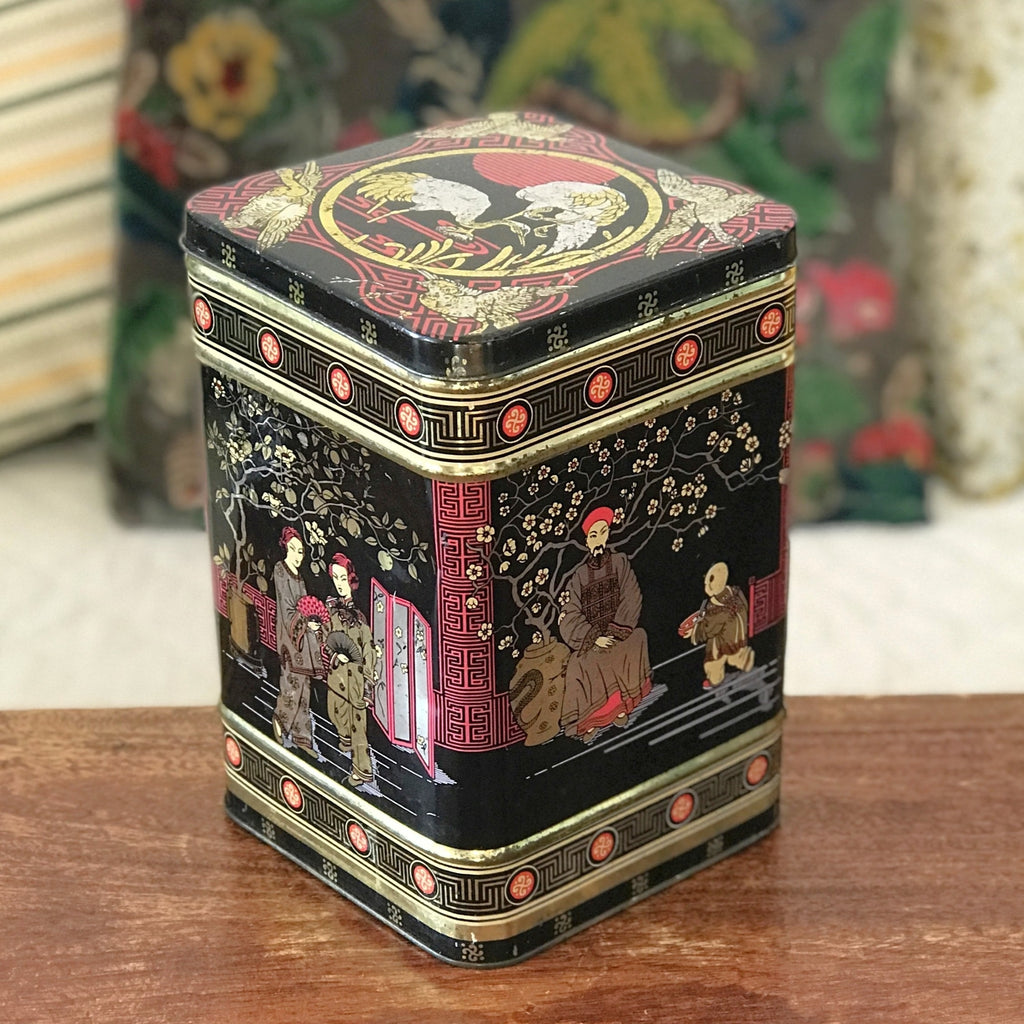 Très grande boîte en métal Twinings thé de Ceylan années 80 par Hello Broc brocante en ligne