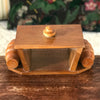 Boîte à biscuits / bonbonnière en bois et verre style Art Déco par Hello Broc brocante en ligne
