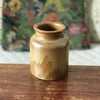 Pot à moutarde bocal vintage en grès vernissé par Hello Broc brocante en ligne