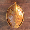 Terrine en forme de canard en céramique couleur jaune moutarde par Hello Broc brocante en ligne