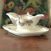 Saucière ancienne en faïence de Choisy le Roi HB & Cie par Hello Broc brocante en ligne fin 19ème début 20ème siècle