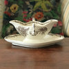 Saucière ancienne en faïence de Choisy le Roi HB & Cie par Hello Broc brocante en ligne fin 19ème début 20ème siècle
