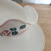 Saucière sur piédouche Digoin Sarreguemines décor Printemps par Hello Broc brocante en ligne