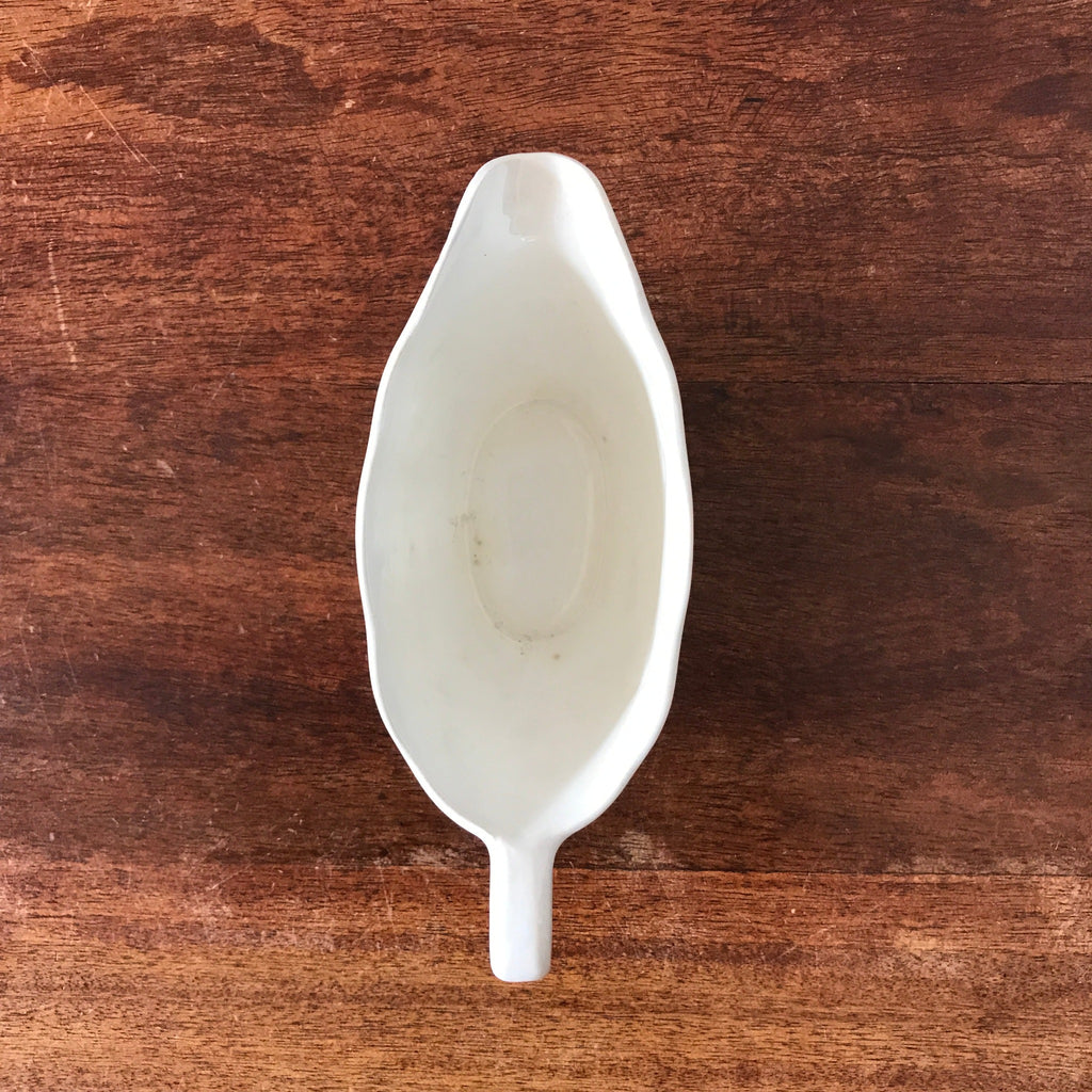 Saucière faïence blanche Digoin Sarreguemines par Hello Broc brocante en ligne