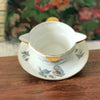 Saucière en porcelaine vintage de Limoges France ULIM  décor pavots par Hello Broc brocante en ligne