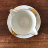 Saucière en porcelaine de Limoges France ULIM  décor pavots