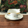 Saucière en porcelaine de Limoges France ULIM  décor pavots