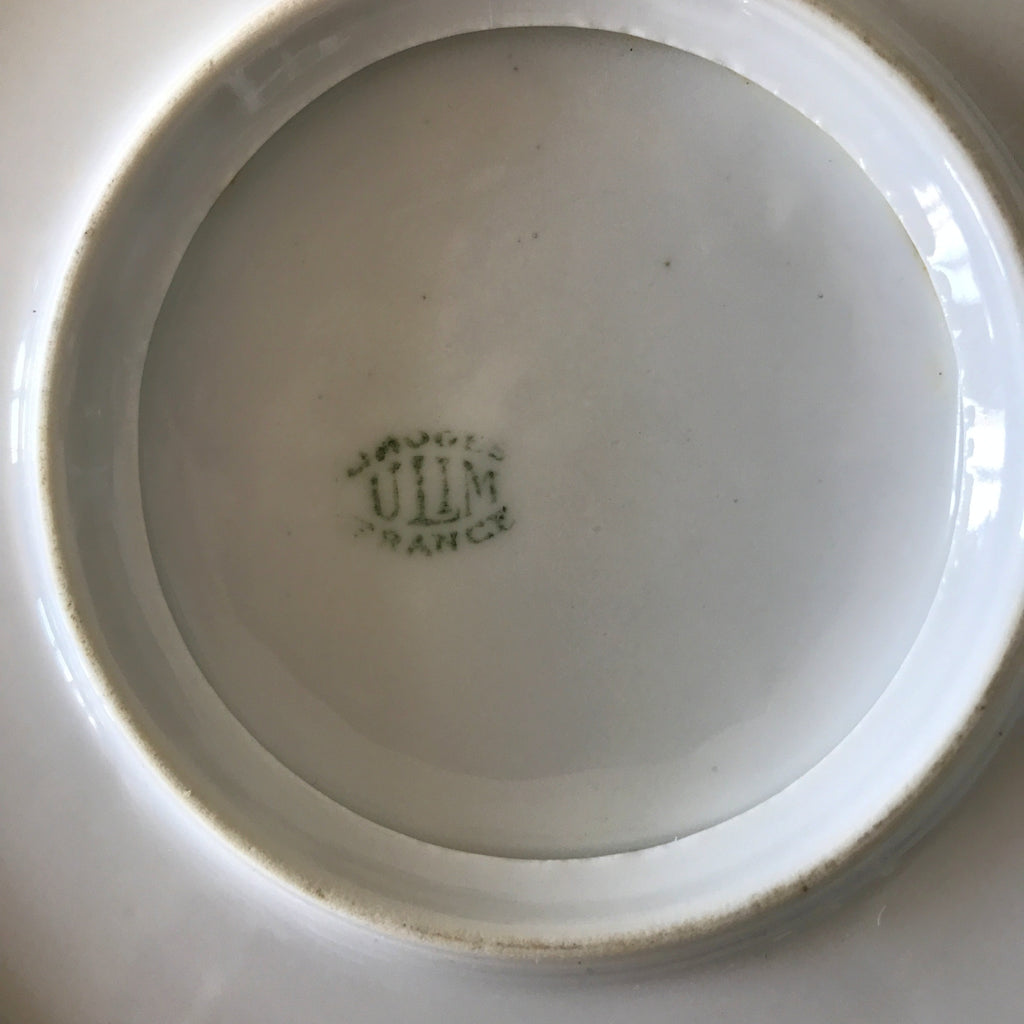 Saucière en porcelaine vintage de Limoges France ULIM  décor pavots par Hello Broc brocante en ligne