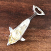 Décapsuleur et ouvre-bouteille en métal forme dauphin par Hello Broc brocante en ligne