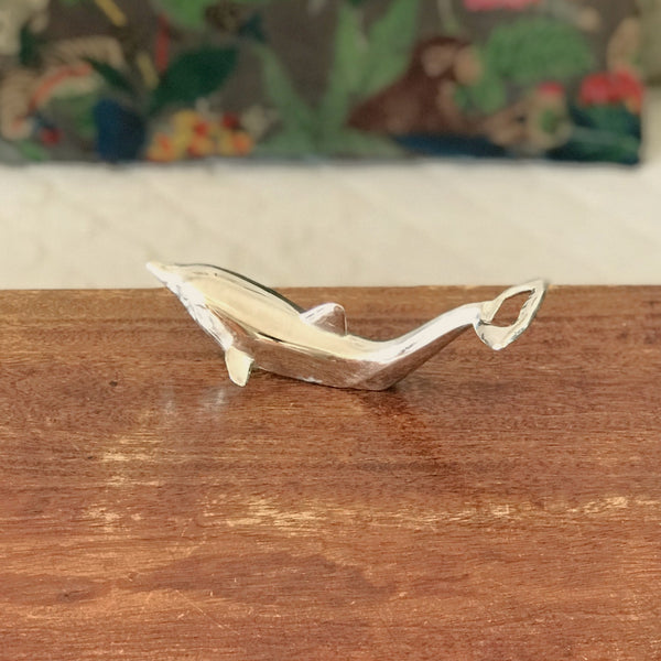 Décapsuleur et ouvre-bouteille en métal forme dauphin par Hello Broc brocante en ligne
