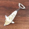 Décapsuleur et ouvre-bouteille en métal forme dauphin par Hello Broc brocante en ligne