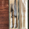 Ensemble de couverts de service en argenté fourré : couteau et fourchette fin XIXème début XXème siècle par Hello Broc brocante en ligne