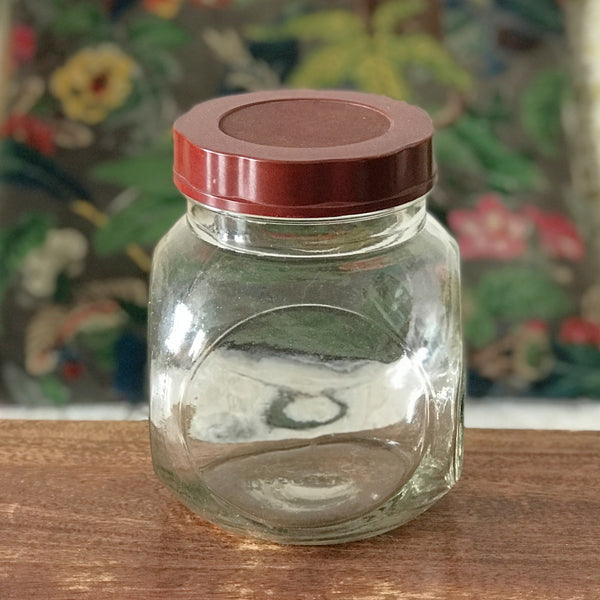 Bocal à bonbons en verre moulé Sisa des années 50 / 60 par Hello Broc brocante en ligne