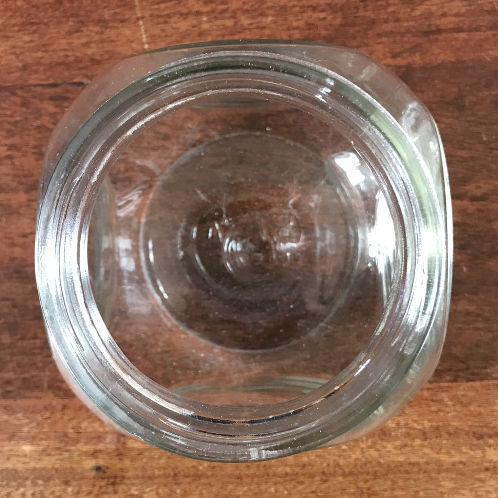 Bocal à bonbons en verre moulé Sisa des années 50 / 60 par Hello Broc brocante en ligne
