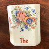 Ensemble de 4 pots à épices en faïence fine et décor fleurs multicolores Circa 1930 par Hello Broc brocante en ligne