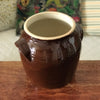 Grand pot à graisse en grès vernissé marron de 5 litres Digoin par Hello Broc brocante en ligne