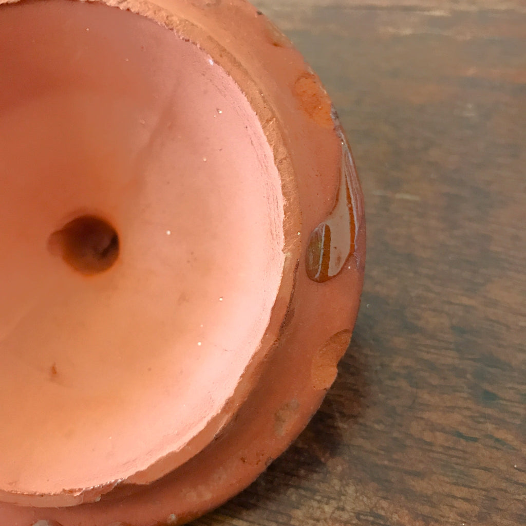 Pot à ail vintage Ayos en terre cuite vernissée par Hello Broc brocante en ligne