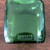 Petit bocal publicitaire Ariel en verre moulé vert années 60 par Hello Broc brocante en ligne