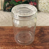 Grand bocal vintage 1 litre en verre moulé et son couvercle par Hello Broc brocante en ligne