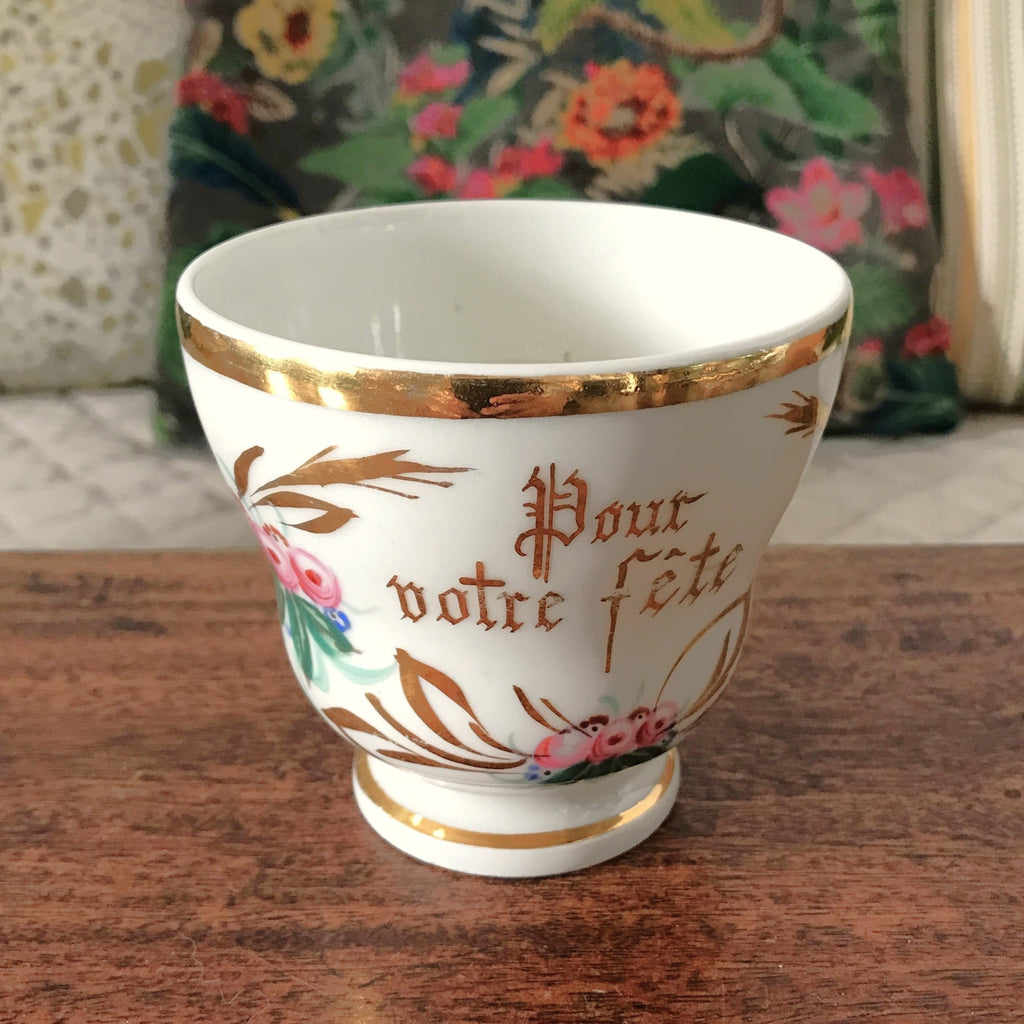 Tasse de célébration souvenirs en céramique par Hello Broc brocante en ligne