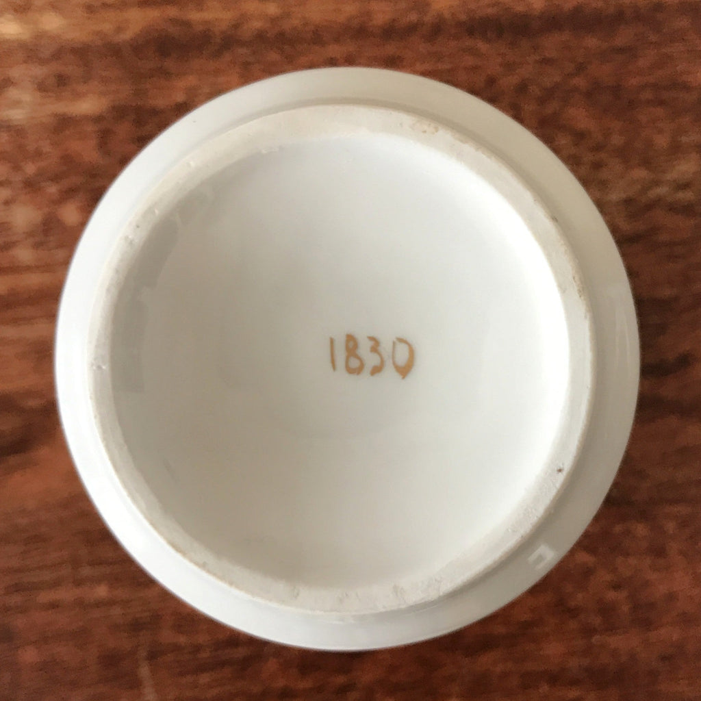 Presse citron avec son gobelet en porcelaine déco fleuri multicolore par Hello Broc brocante en ligne