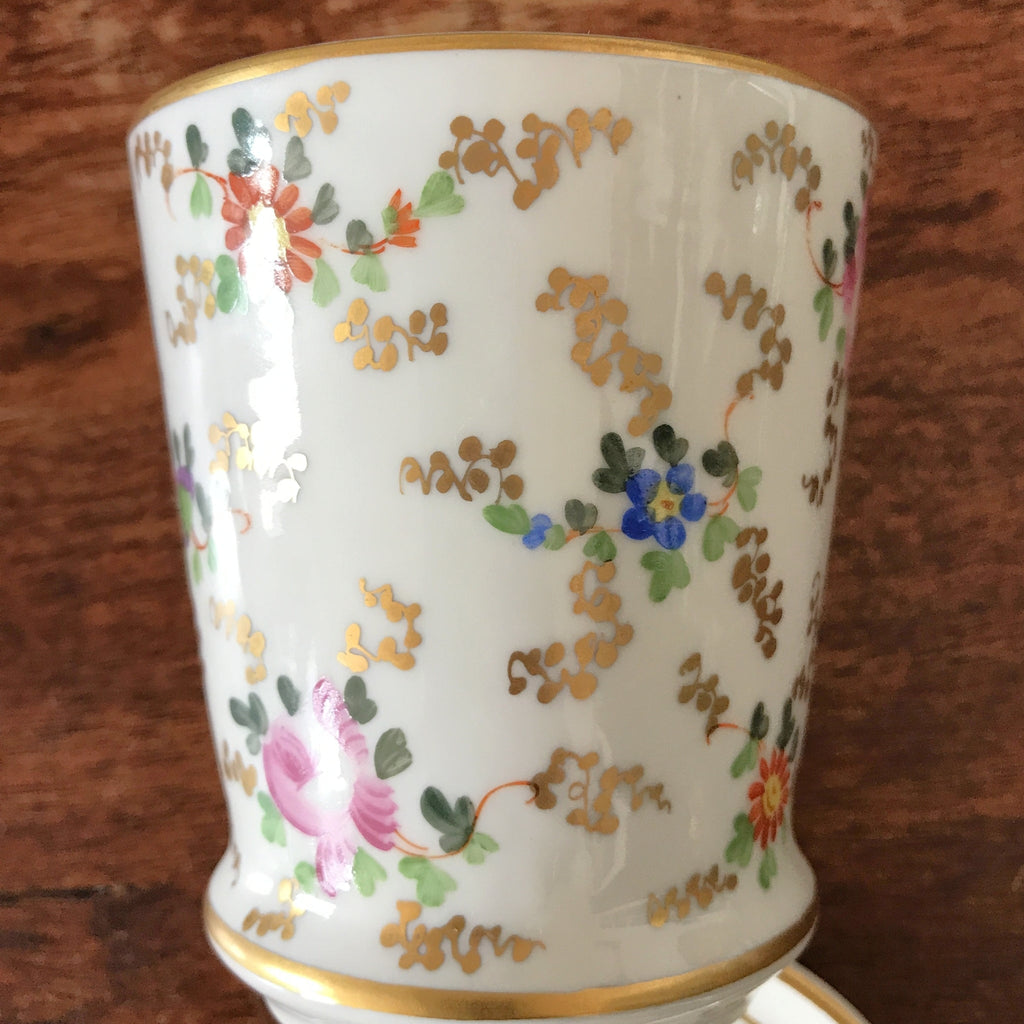 Presse citron avec son gobelet en porcelaine déco fleuri multicolore par Hello Broc brocante en ligne
