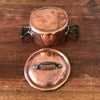 Petite marmite ou cocotte ancienne en cuivre étamé par Hello Broc brocante en ligne