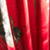 Eventail en soie rouge peinte décor oiseaux dans le style Napoléon III par Hello Broc brocante en ligne