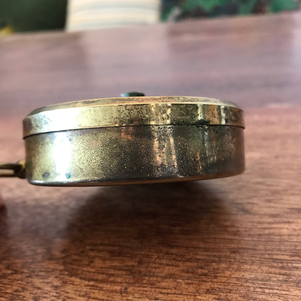 Petit baromètre vintage en laiton de marque Barigo années 80 par Hello Broc brocante en ligne