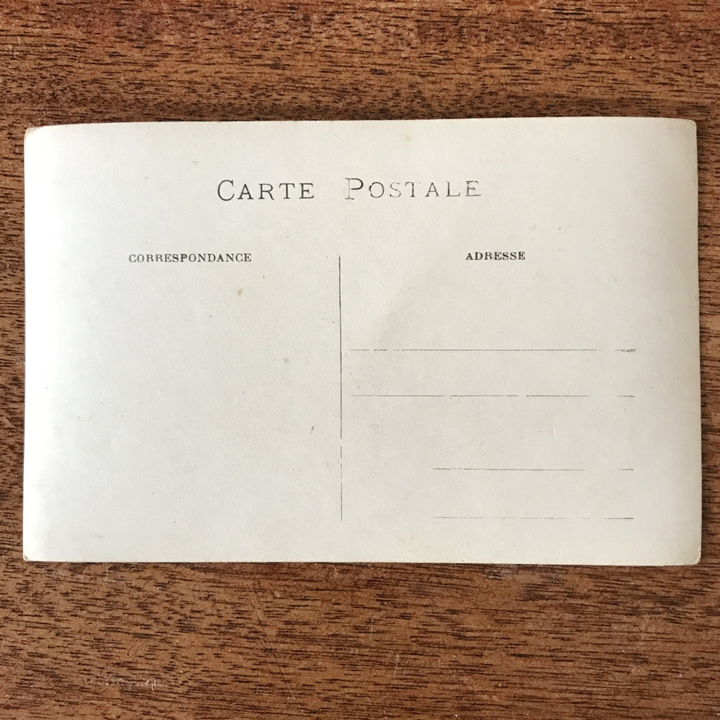 Carte postale ancienne noir et blanc sépia thème militaria soldats du 8ème régiment du Génie Groupe des 1ers Manipulants 1914 par Hello Broc brocante en ligne