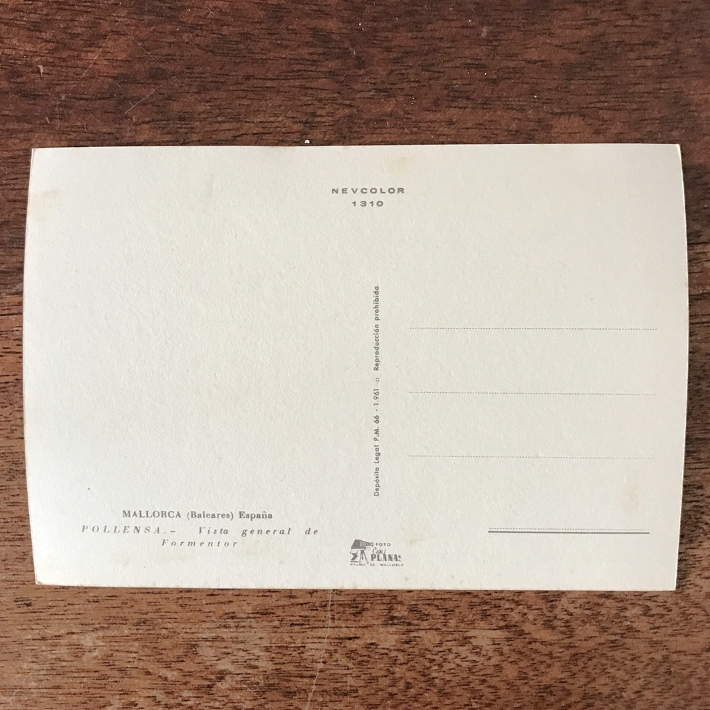 Lot de 7 cartes postales anciennes colorisées souvenir de Majorque (Mallorca Baleares) Espagne années 60 format 15 x 10,5 cm par Hello Broc brocante en ligne
