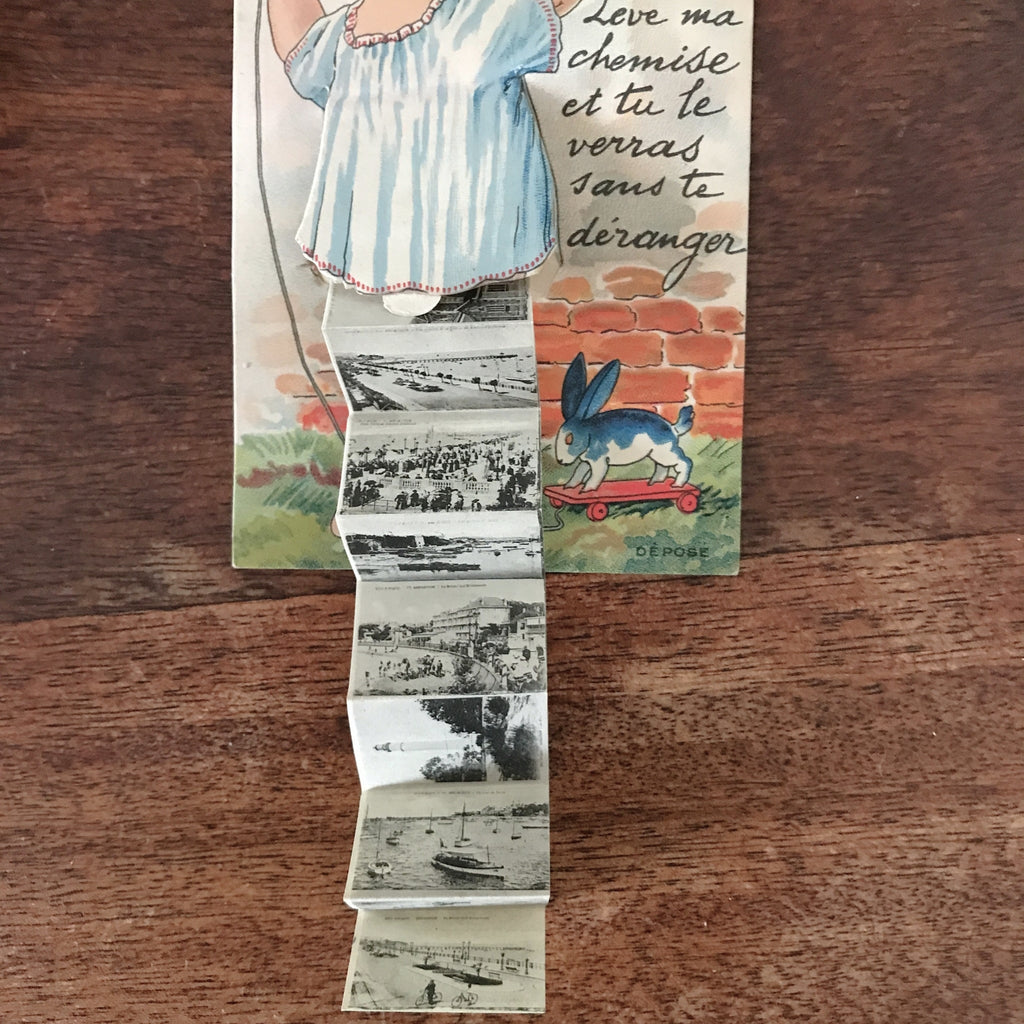 Carte postale ancienne CPA couleur années 20 N'as-tu jamais vu Arcachon par Hello Broc brocante en ligne