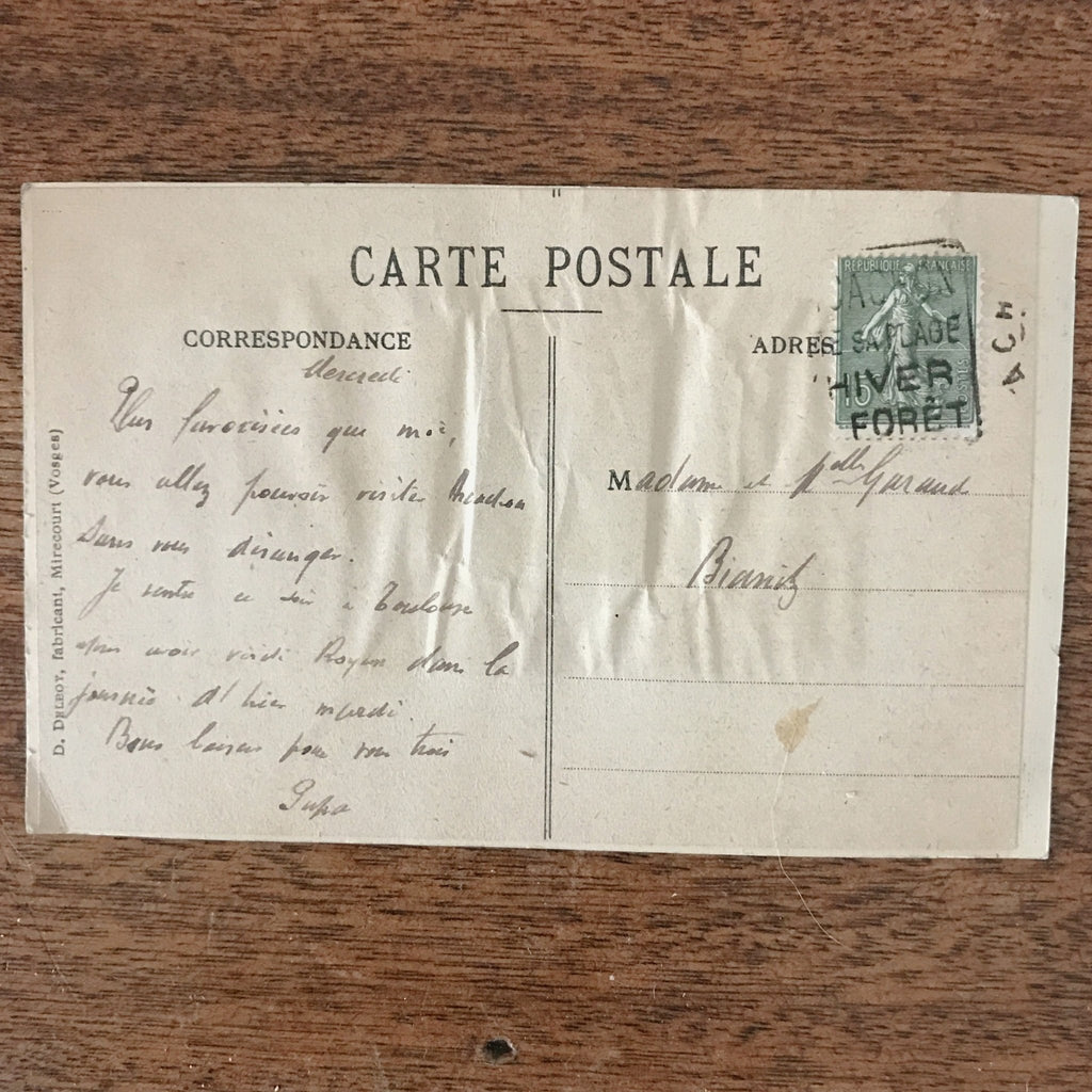 Carte postale ancienne CPA couleur années 20 N'as-tu jamais vu Arcachon par Hello Broc brocante en ligne