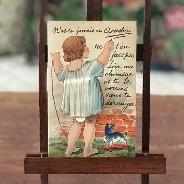 Carte postale ancienne CPA couleur années 20 N'as-tu jamais vu Arcachon par Hello Broc brocante en ligne