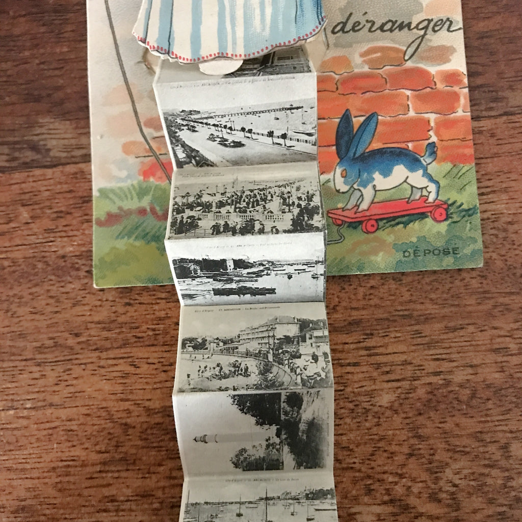 Carte postale ancienne CPA couleur années 20 N'as-tu jamais vu Arcachon par Hello Broc brocante en ligne