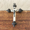 Pendentif croix pectorale en nacre et métal noirci Napoléon III - Hello Broc brocante en ligne