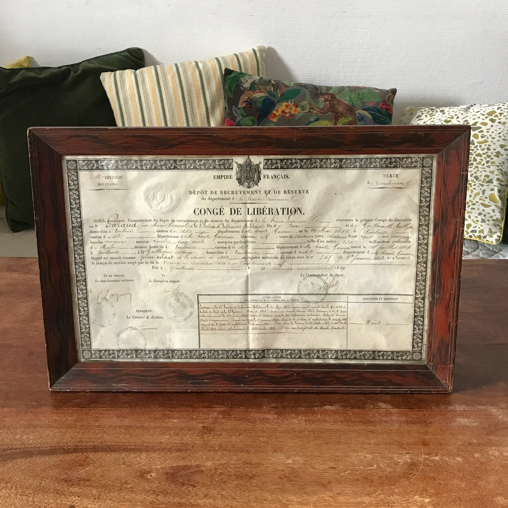 Miroir face à main bordure biseautée et taillée sur le biseau par Hello Broc brocante en ligne