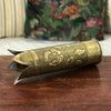 Paire douilles obus d'artillerie 1914 - 1918 gravé Roses - Art Nouveau par Hello Broc brocante en ligne