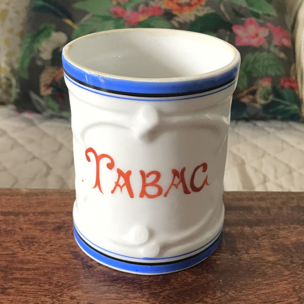 Pot à tabac pot à crayons ou à pinceaux original en céramique ADP sans couvercle par Hello Broc brocante en ligne