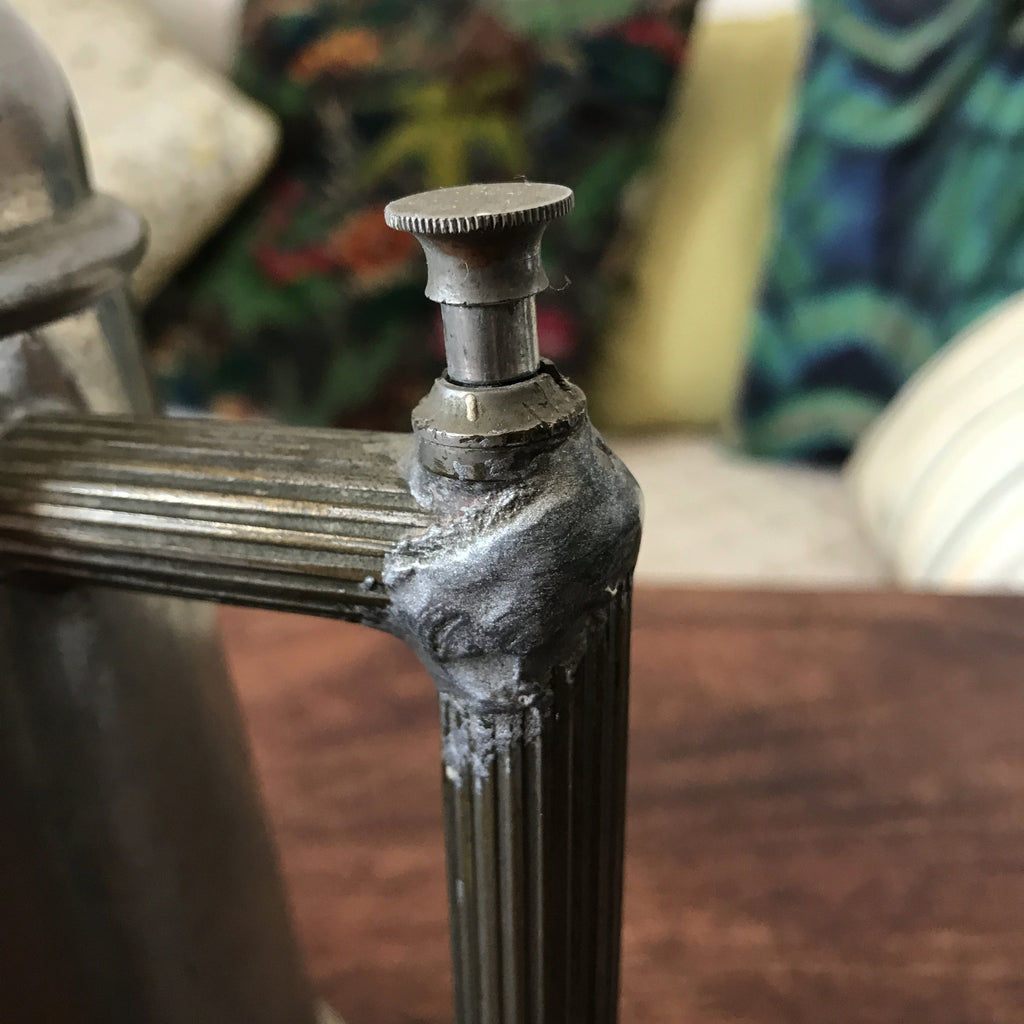 Hydrocape de coiffeur ou barbier en aluminium par Hello Broc brocante en ligne