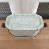 Gamelle portable vintage en tôle émaillée mouchetée par Hello Broc brocante en ligne