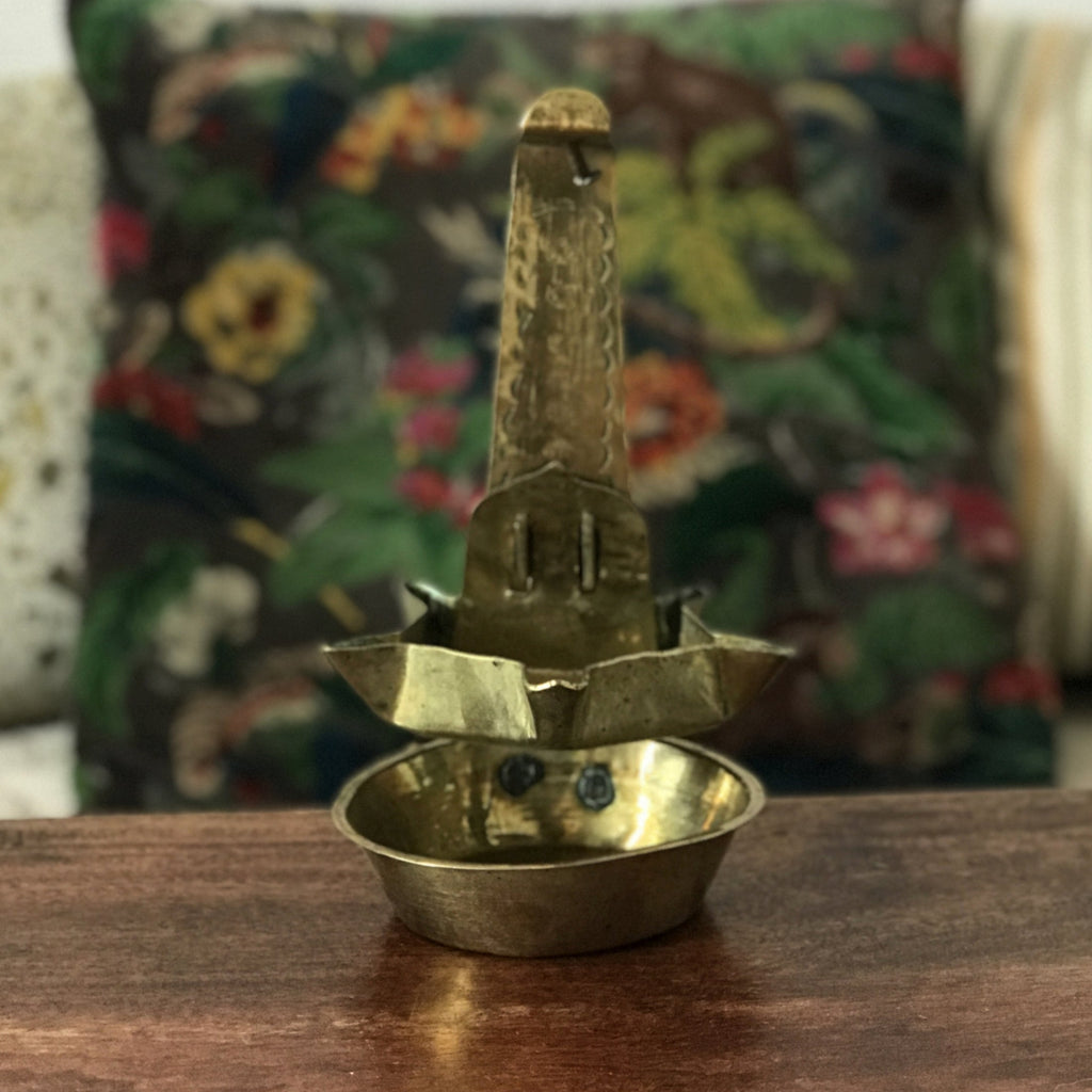 Lampe à huile / chaleil en cuivre par Hello Broc brocante en ligne