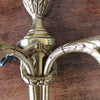 Paire d'appliques double ou à deux branches en bronze doré par Hello Broc brocante en ligne